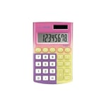 MILAN® Boîte Calculatrice Pocket 8 Chiffres Sunset, Jaune-Rose