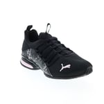Puma Axelion Marble 37719702 Womens Black Canvas Athletic Running Shoes