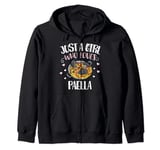 Just A Girl Who Loves Paella - Funny Paella Zip Hoodie