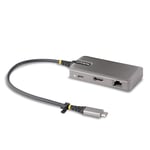 StarTech.com Adaptateur Multiport USB-C - 4K 60Hz HDMI avec HDR - Hub USB 3.0 5Gbps à 2 Ports - 100W Power Delivery Pass-Through - Adaptateur USB Type C vers HDMI - GbE (103B-USBC-MULTIPORT)