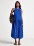 Lindex Midi klänning med broderie anglaise