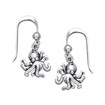 Dive Silver Octopus Long Hook Örhänge