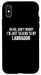 Coque pour iPhone X/XS My Labrador Is Family