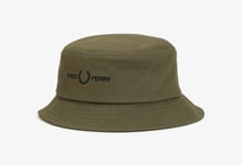 New BNWT Fred Perry Green Bucket Twill Hat - Sz Medium - £29.95 & Free Post