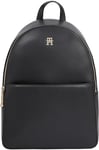 Tommy Hilfiger Women TH FRESH BACKPACK, Black, One Size