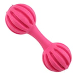 GLJYG Busy Buddy Chuckle Puppy Toy Dumbbell Shaped Chew Toy with Engaging Noise for Small Dogs and Puppies,Rose Red
