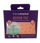 ClevaMama Soother Tree - 0% BPA Microwave Steriliser With 2 Soothers AGE 0m+