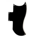 Black 3ply Half Face Pickguard for Gibson SG SG 1971-2018 or 1961 Reissue