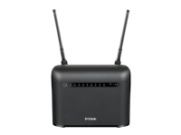 D-Link AC1200, Wi-Fi 5 (802.11ac), Dual-band (2,4 GHz / 5 GHz), Nätverksansluten (Ethernet), 3G, Svart, Bordsrouter