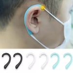 Silicone Anti Slip Ear Hooks Holder Sunglasses Earmuffs Mask Pro Sky Blue