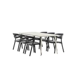 Venture Home Matgrupp Lina med 6 Slit Stolar Dining Table - Beige 200*90 _1+ Chair i GR22731