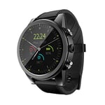 ZYD Smart Watch Android 7.1 3Gb 32Gb with Ip67 Waterproof Gps 2Mp Camera 1.6 Inch Amoled Screen 4G Smartwatch Men Pk Lemx Z28,Black,3+32GB