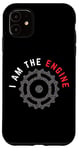 Coque pour iPhone 11 Grunge Vélo de montagne I Am The Engine pour VTT Trail Riding