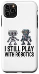 Coque pour iPhone 11 Pro Max Robot ingénieur amusant pour homme, garçon, femme, entraîneur robotique