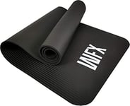 #DoYourFitness x World Fitness | Tapis de fitness "Yamuna" | 183x61x1,5cm | antidérapant & robuste | tapis de gymnastique idéal pour yoga, pilates, workout, outdoor, gym & home | Noir