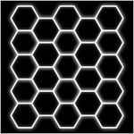 Hexagon-belysning Dr Dirt Garage Sky Gen2, 23 Grid System, 480 x 525 cm