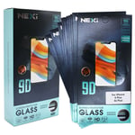 10x NEXi 9D Tempered Glass Screen Protector For iPhone 6 Plus 6s Plus Pack Black