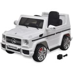 OVONNI Voiture SUV électrique enfant télécommandée Mercedes Benz G65 2 moteurs Blanc