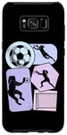 Coque pour Galaxy S8+ Gardien de but de Football Foot Fille Femme