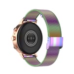 KOMI 18mm Stainless Steel Straps Compatible with Huawei Watch, Quick Release Band Replacement for Huawei Talkband B5 / Ticwatch C2 Rose (18mm, colorful)