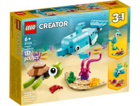 LEGO Creator Dolphin, Seahorse & Turtle 3-in-1 Set 31128 New & Sealed FREE POST