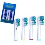 12 Têtes Brossette Brossettes DUAL compatibles pour brosse à dents électrique Braun Oral B OralB