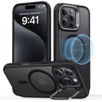 ESR Classic Kickstand HaloLock MagSafe iPhone 16 Pro Frosted Svart