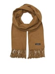 JACK & JONES Men's Scarf Summer Lightweight Soft Warm Woven Solid Authentic Strings Casual Cold Weather, Rubber, One Size