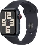 Apple Watch Se Gps + Cellular 44mm Midnight Aluminium Case With Sport Band M/l