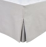 Tour DE LIT Cache SOMMIER 180 X 200 CM + 30 CM Gris Clair