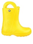 Crocs Handle It Rain Boots - Yellow, Yellow, Size 2 Older