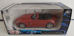 Maisto - Mercedes-Benz SLS AMG Roadster  (Red) - Die Cast Model Car Scale 1:24