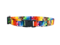 MATTEO Halsband plast spänne Pixele 40-70 cm - hundhalsband