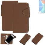 WALLET CASE PHONE CASE FOR Honor X6 BROWN BOOKSTLYE PROTECTIVE HULL FLIP POUCH