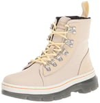 Dr. Martens Women's Combs W 6 Tie Boot Fashion, Parchment Beige 40/60 Recycled Nylon Ripstop, 8 UK