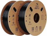 Filament Ender Fast Pla, 2Kg (2X1kg), 1.75Mm, Black-Black (3301010399)