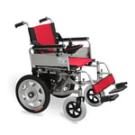 FTFTO Home Accessories Elderly Disabled Electric Wheelchair Folding Lightweight Elderly Disabled Double Automatic Lithium Battery Four Wheel Old Scooter - Carrying Capacity 100 Kg Wheelchair
