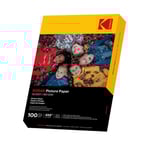 KODAK Blankt Fotopapper 180/m², 10x15cm - 100 Ark