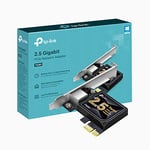 TP-Link 2.5 Gigabit PCI Express Network Adapter, Low-Profile and Full-Height Brackets, Supports Windows 11/10/8.1/8/7, Windows Servers RS 2022/2019/2016/2012 R2/2012/2008 R2, Linux (TX201)