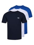 DKNY Giants 3 Pack T-shirt - Multi, Assorted, Size S, Men