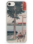 Vintage Japanese Illustrations Gates To Mt. Fuji Impact Phone Case for iPhone 7, for iPhone 8 | Protective Dual Layer Bumper TPU Silikon Cover Pattern Printed | Real Japan Art Paintings Asian