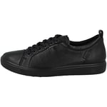 ECCO Soft 7 W, Sneakers Basses Femme, Noir (Black 1001), 40 EU