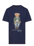 Polo Bear Cotton Jersey Tee Tops T-shirts Short-sleeved Navy Ralph Lauren Kids