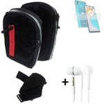  Holster / Shoulder + earphones for Motorola Moto E22s Bag Extra Belt Case