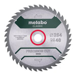 Metabo Lame de scie « precision cut wood - classic », 254x2,4/1,6x30, Z40 WZ 20° (628325000)