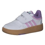 adidas Mixte bébé Hoops Basket, FTWR White/Bliss Lilac/Violet Fusion, 20 EU