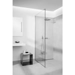 Unidrain glasssline dusjvegg, 100 cm, klart glass