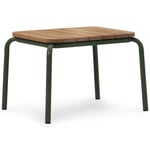 Normann Copenhagen-Vig Loungebord 45x55 cm, Robinie / Mørkegrønt