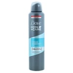 2 x Dove Men Clean Comfort Antiperspirant Spray 250ml