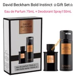 David Beckham Bold Instinct Gift Set: 75ml Eau de Parfum, 150ml Deodorant Spray,
